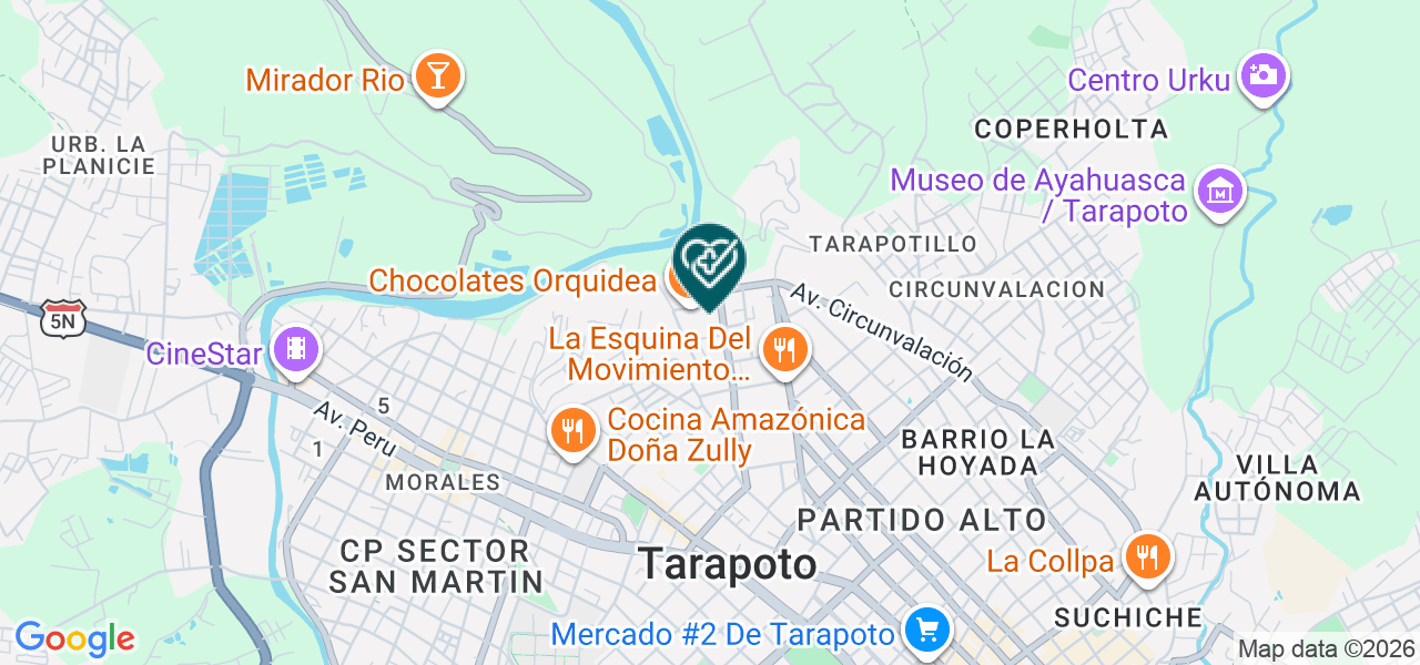 Mapa de Consultorio Ontológico Dentaluz