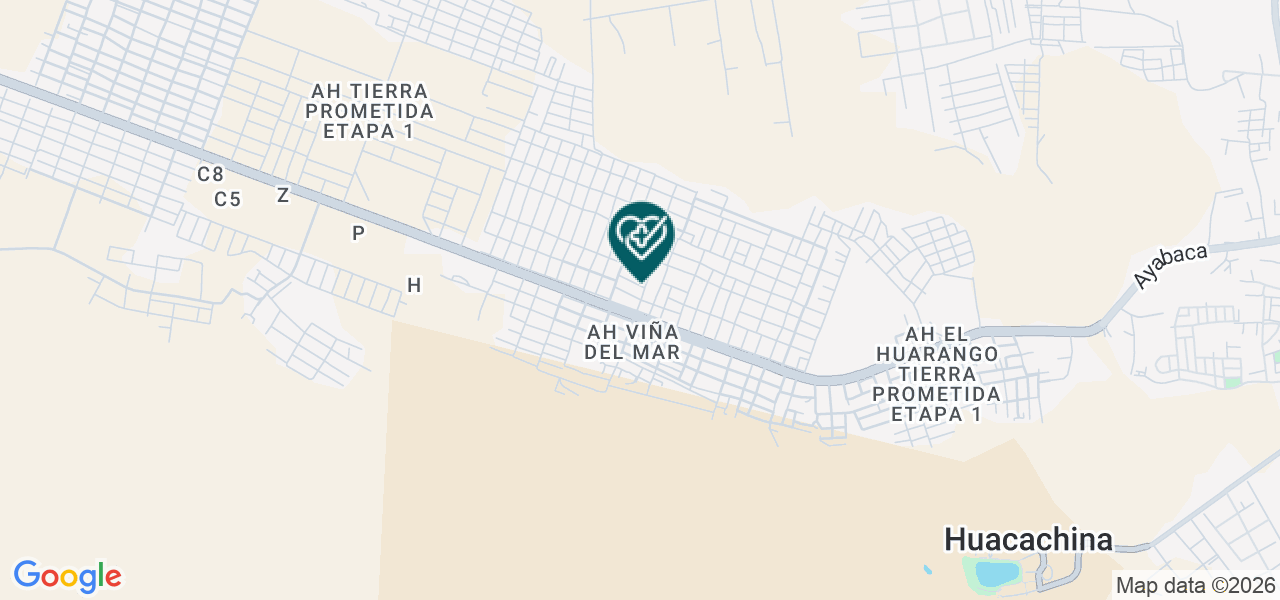 Mapa de Policlinico Virgen de Alta Gracia