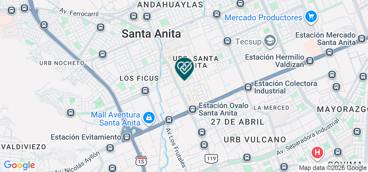 Mapa de Centro Medico Mayo
