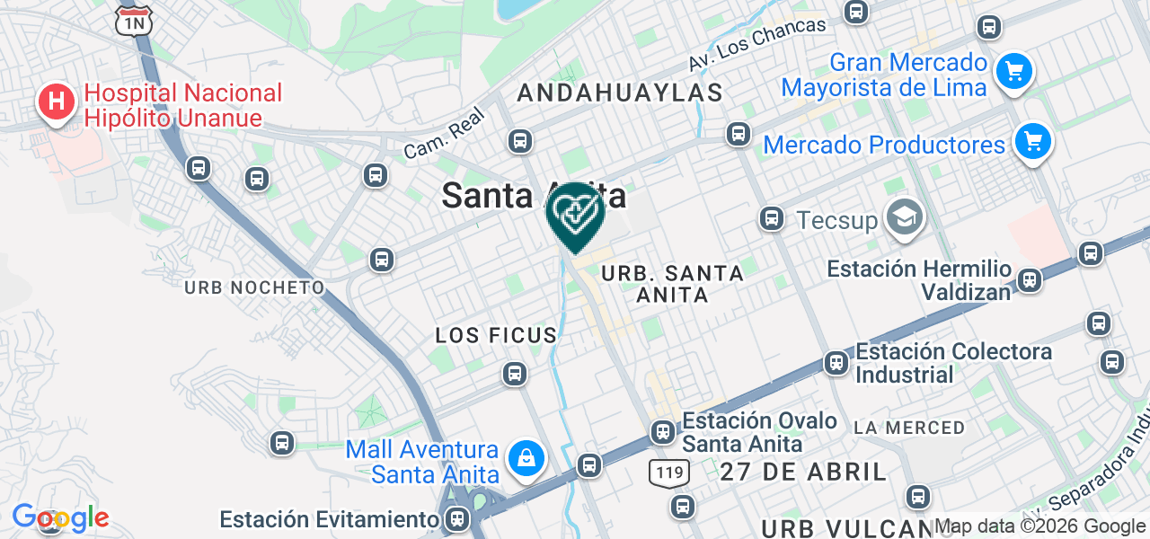 Mapa de Consultorio Medico - Obstetrico "milagro de Vida