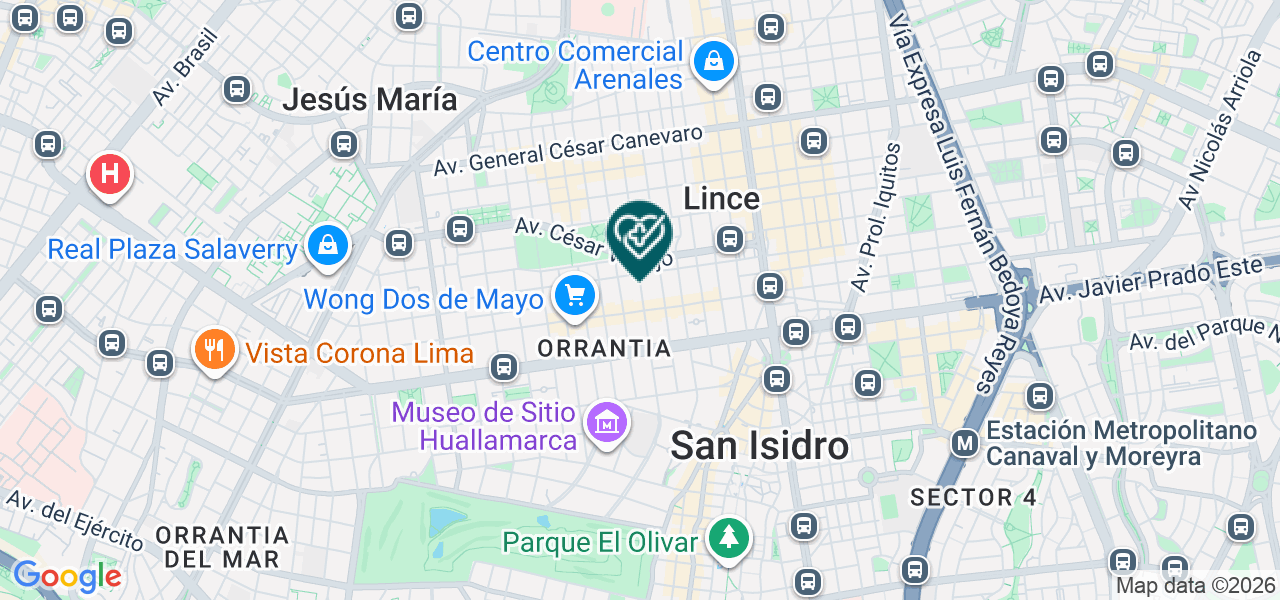 Mapa de Centro Médico Antroposófico