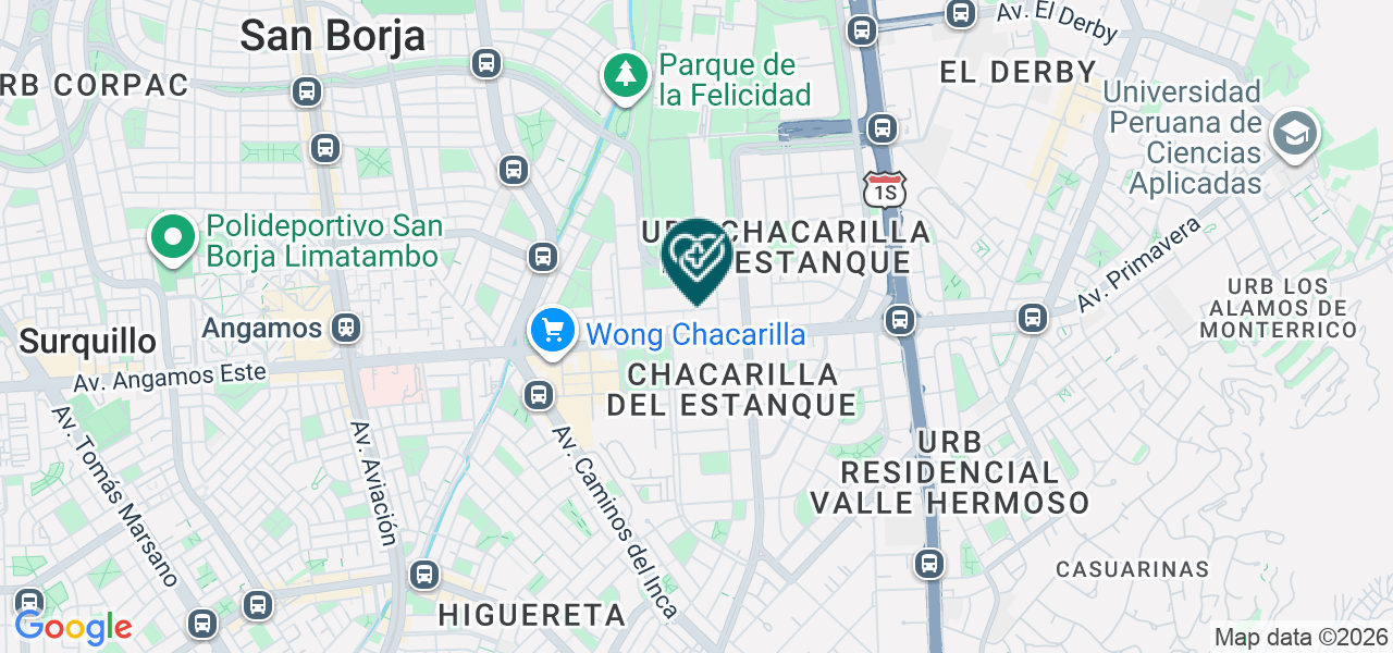 Mapa de Centro Odontologico Americano - Primavera