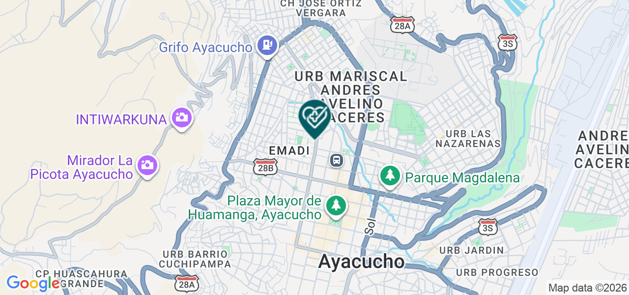 Mapa de Centro Medico de Especialidades Pediatricas - Cunina