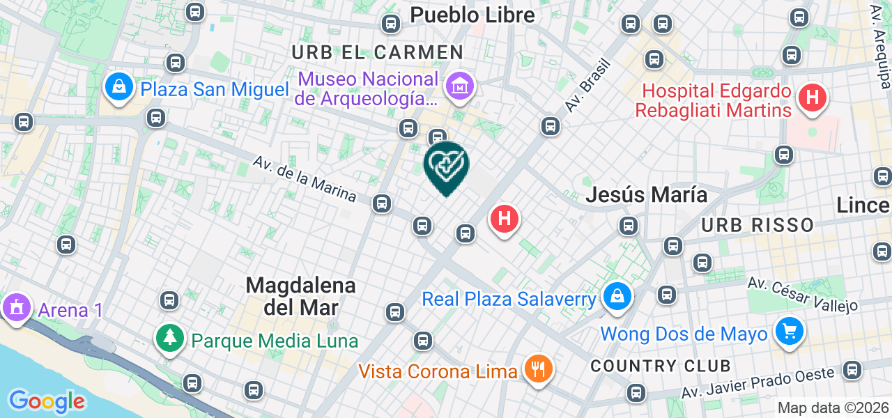 Mapa de Pj Dent Centro Odontologico