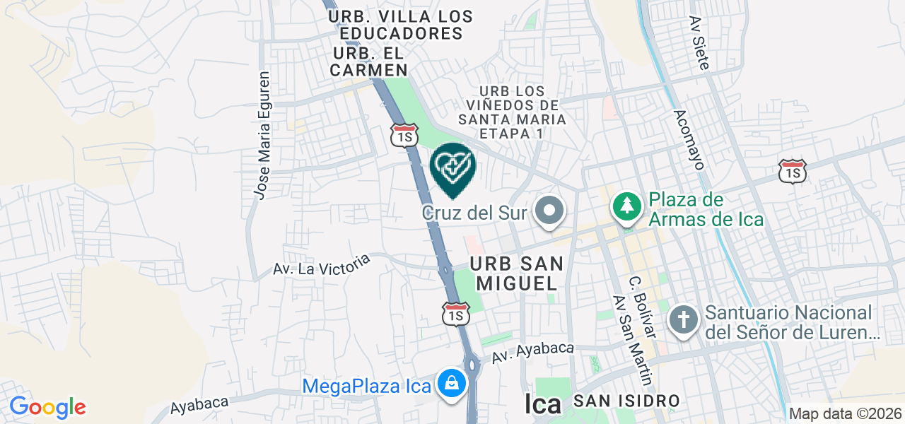 Mapa de Xaro Renal Care S.A.C.