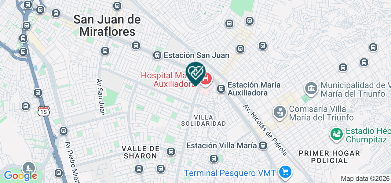 Mapa de Consultorio Medico Vida Saludable