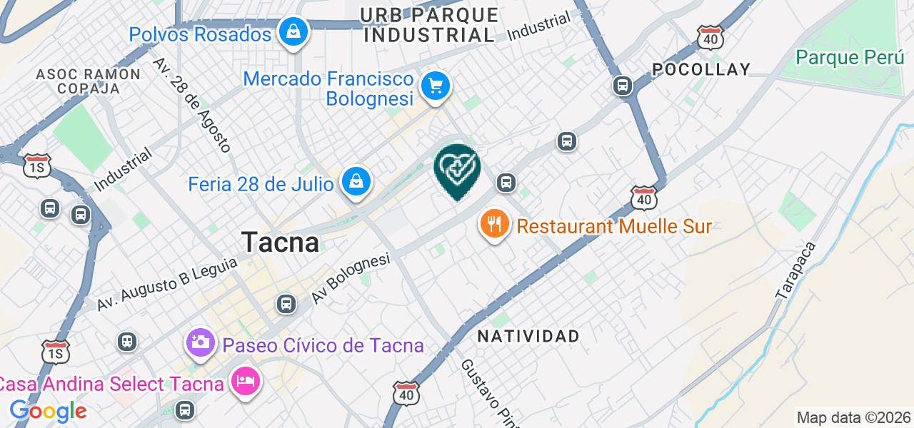 Mapa de Dental Blix