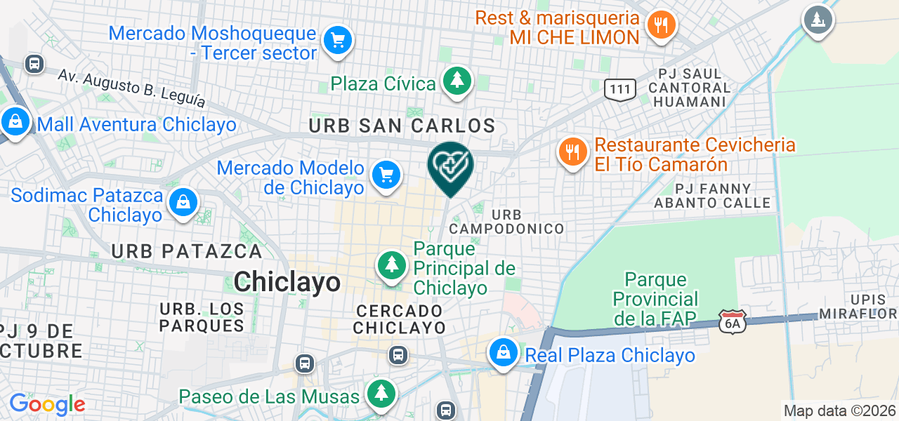 Mapa de Vidas & Vias SAC