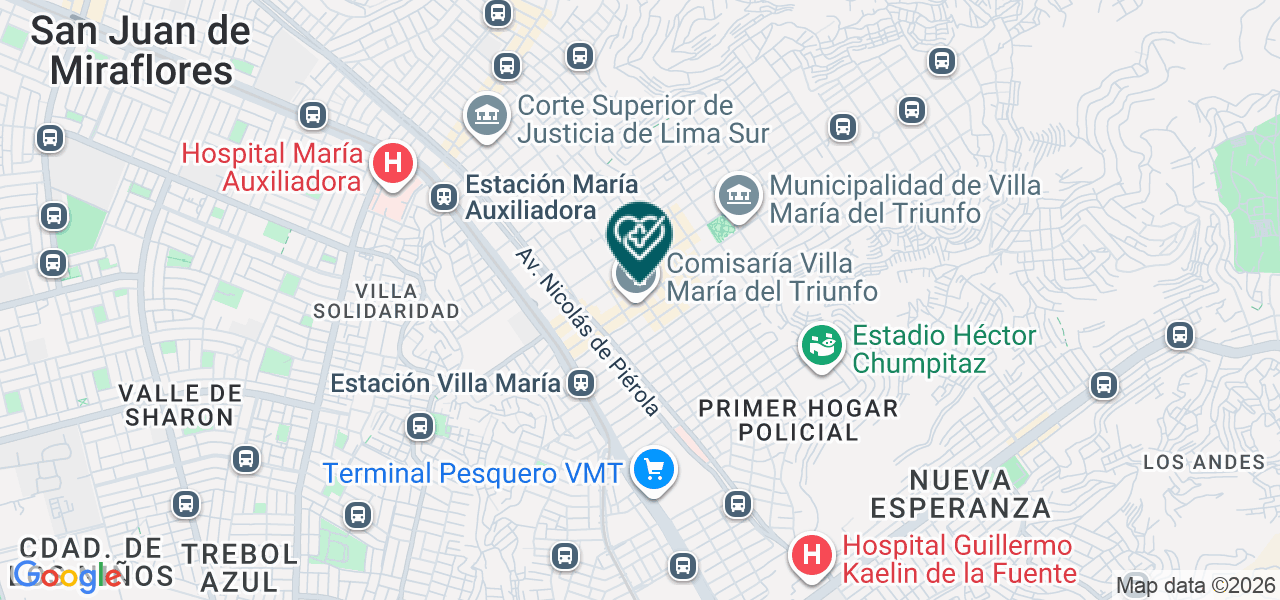 Mapa de Consultorio Dental Dr. Felix Barrios