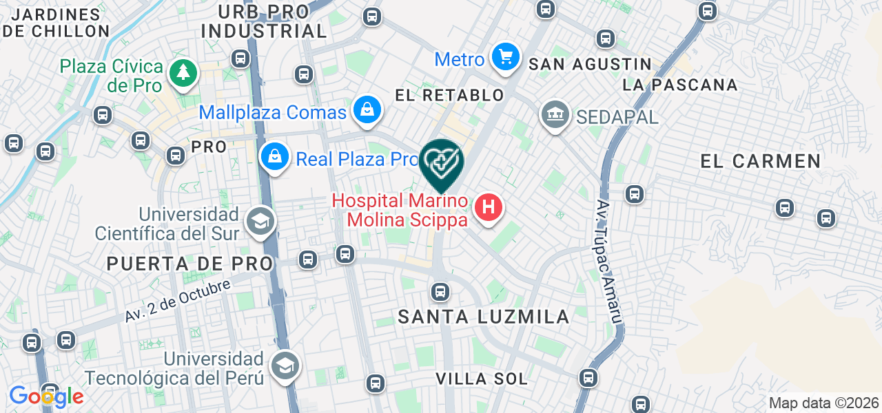Mapa de Dental Calderon EIRL