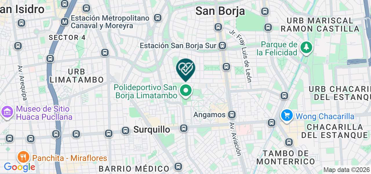 Mapa de Clínica Vesalio