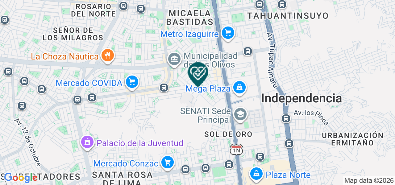 Mapa de Mk Odontología Estética Integral