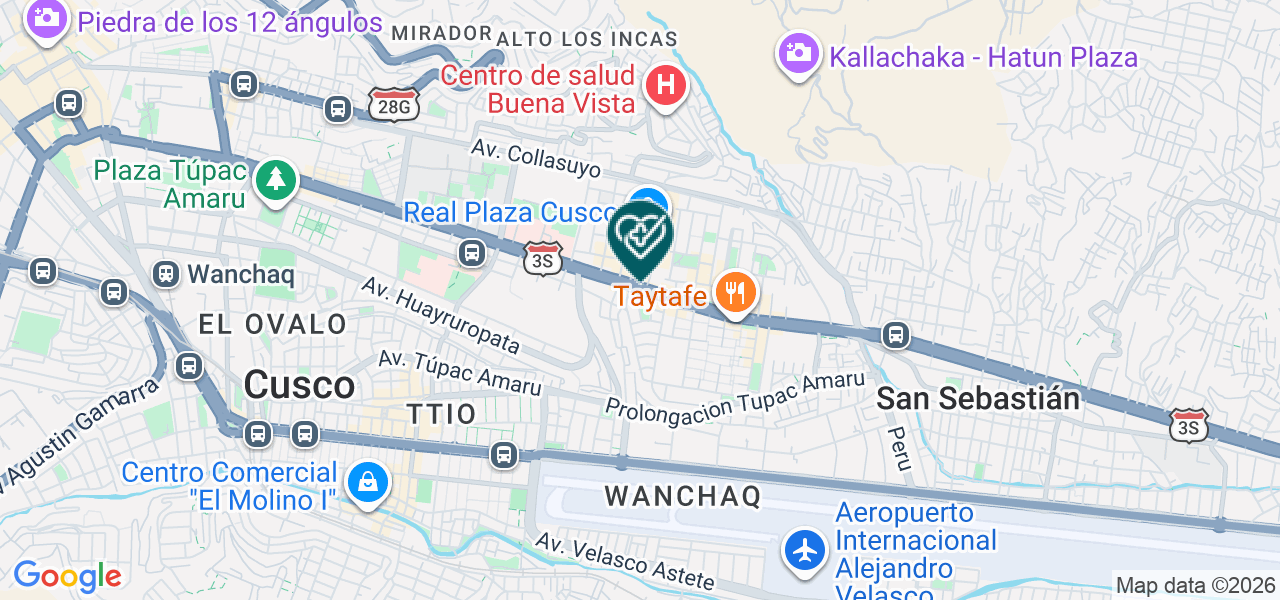 Mapa de Americano - Cusco