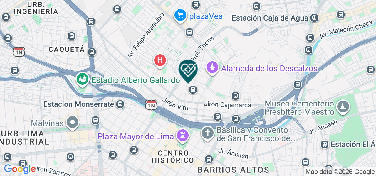 Mapa de Consultorio Odontologico B.c. Flores Salud