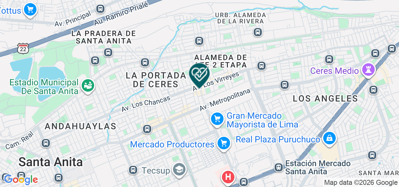 Mapa de Obgyr - Centro Ginecológico