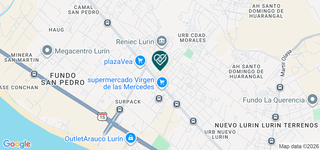 Mapa de Odentosalud SAC