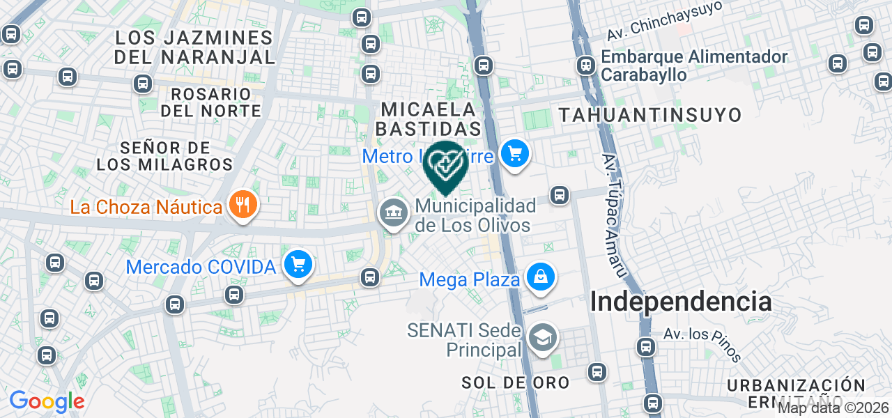 Mapa de Multident Izaguirre