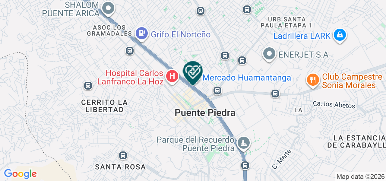 Mapa de Sonrisas Rojas S.A.C.