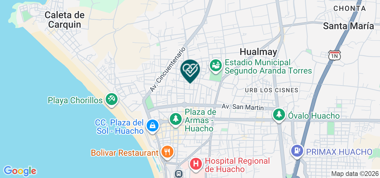 Mapa de Centro Medico y Dental San Bartolome