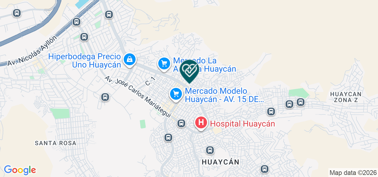 Mapa de Policlinico Gloria Farma