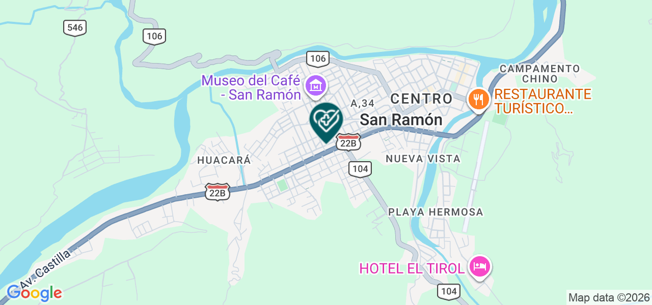Mapa de Centro Medico el Milagro
