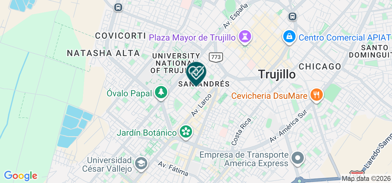 Mapa de Centro Odontologico Revoredo EIRL