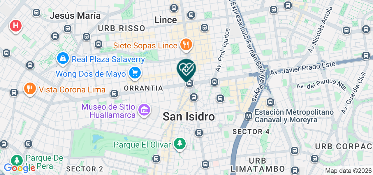 Mapa de Brazzini Radiologos Asociados
