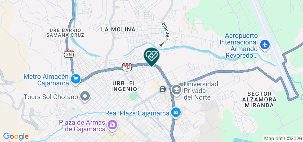 Mapa de Centro Medico San Pablo