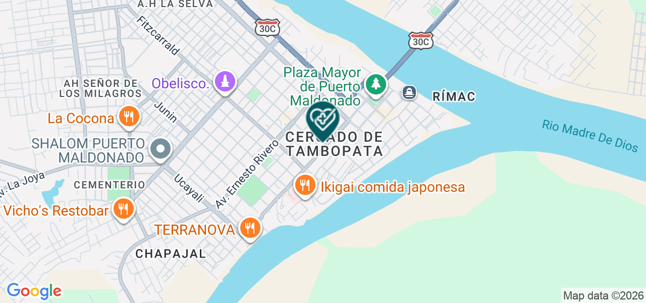 Mapa de Centro Dental Huarcaya