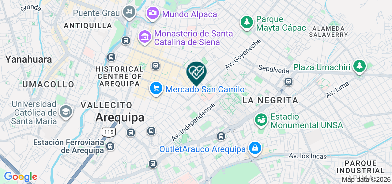 Mapa de Ecografias San Santiago