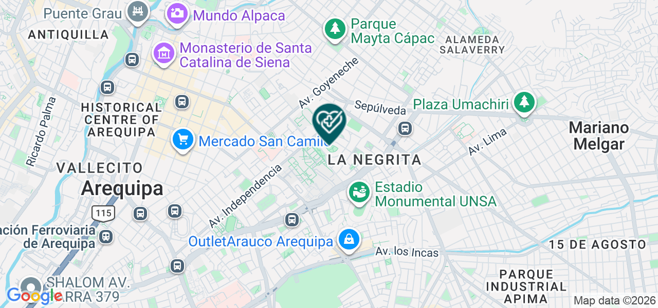 Mapa de Centro Residencial Geriatrico Cari Nonni