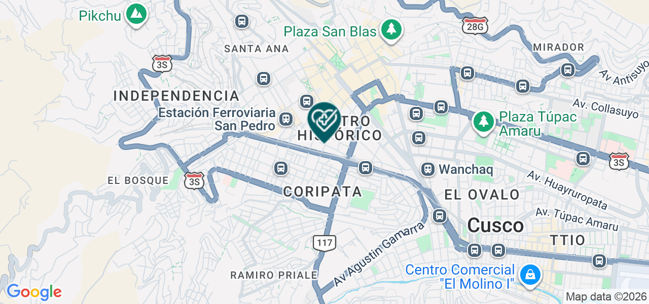 Mapa de Biodental Cusco