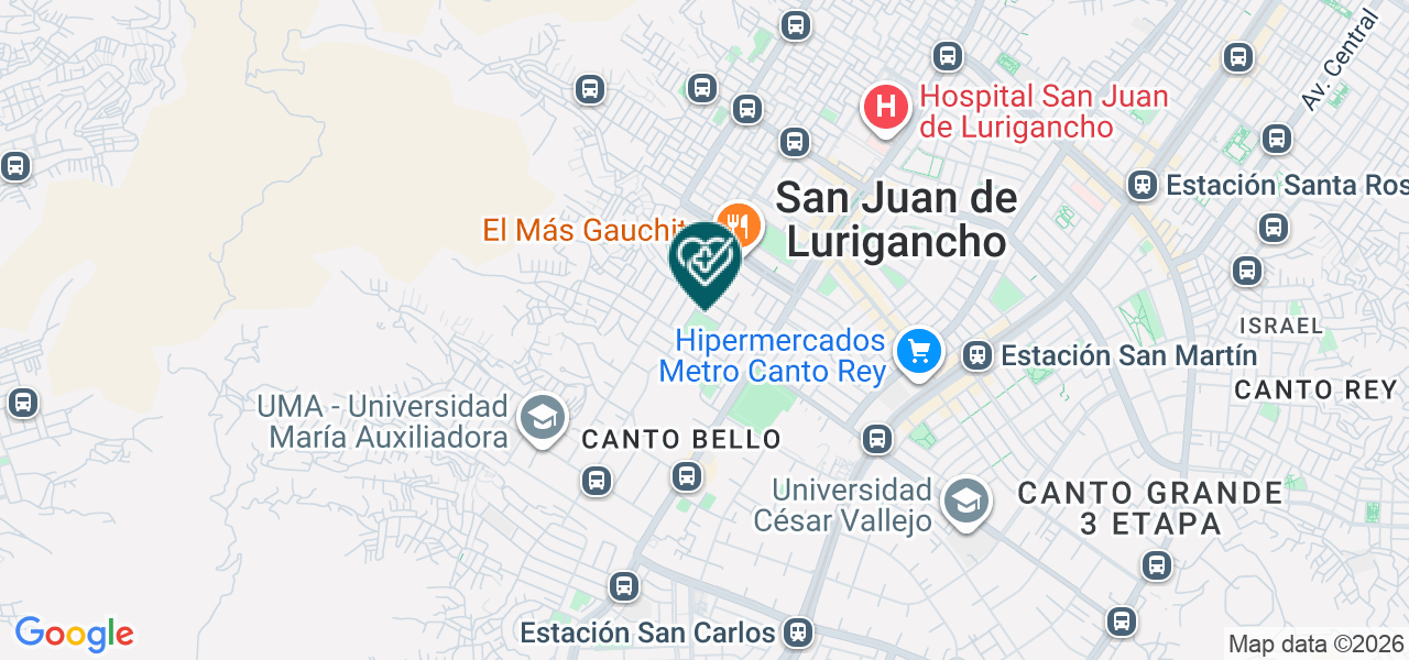 Mapa de Consultorio Odontologico Fradent