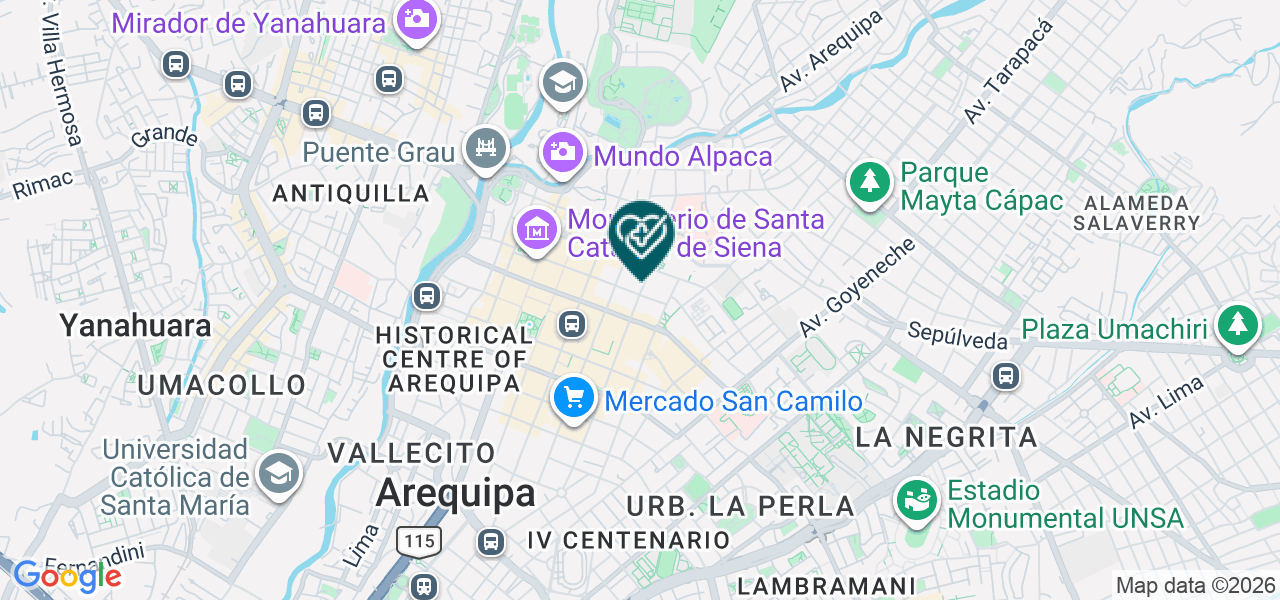 Mapa de Consultorio Oftalmológico