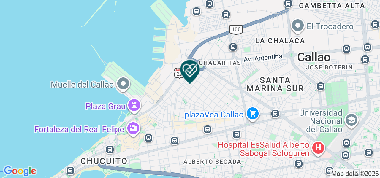 Mapa de Consultorio Social San Francisco