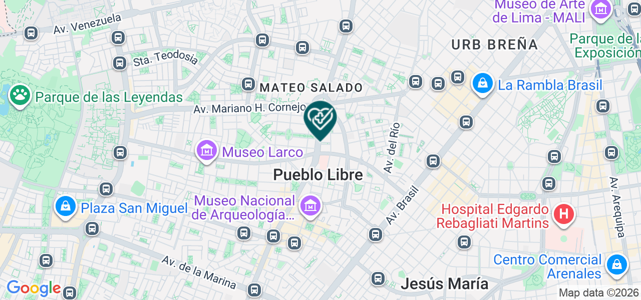 Mapa de Lima Dent