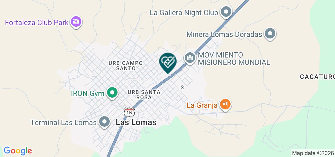 Mapa de Centro Medico Especializado las Lomas