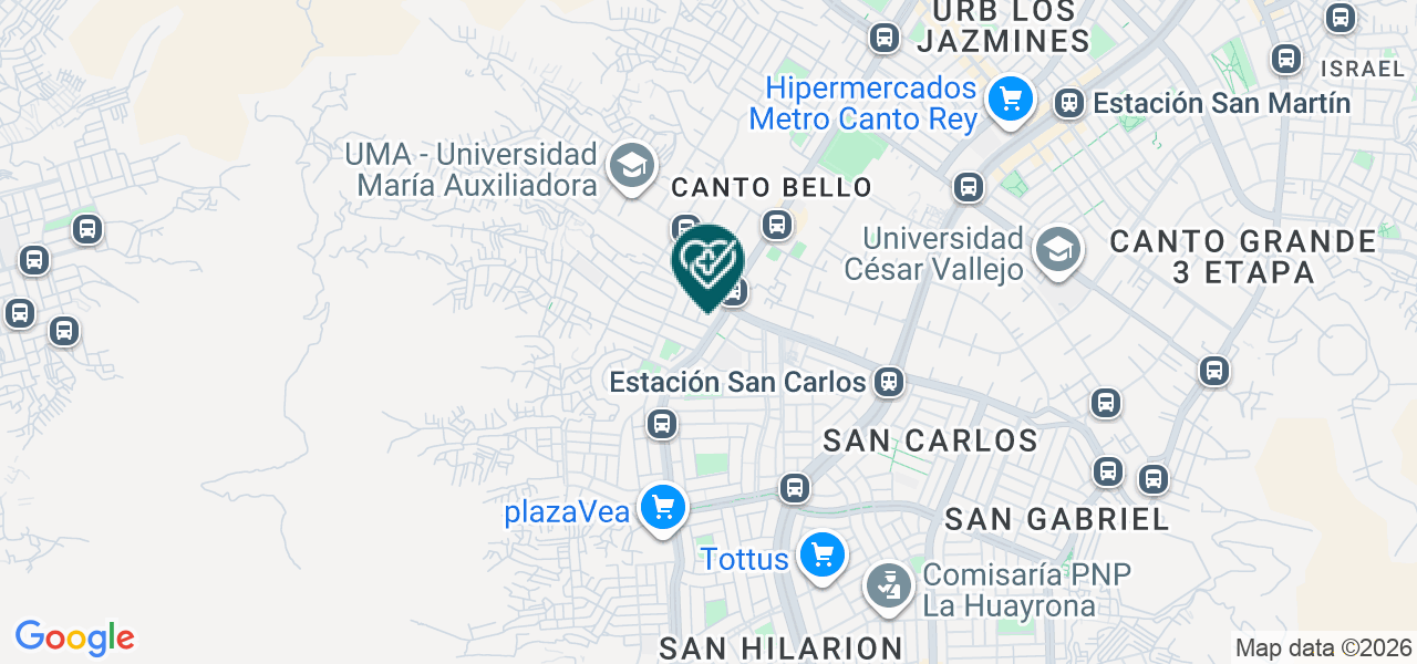 Mapa de Dental Montalvo