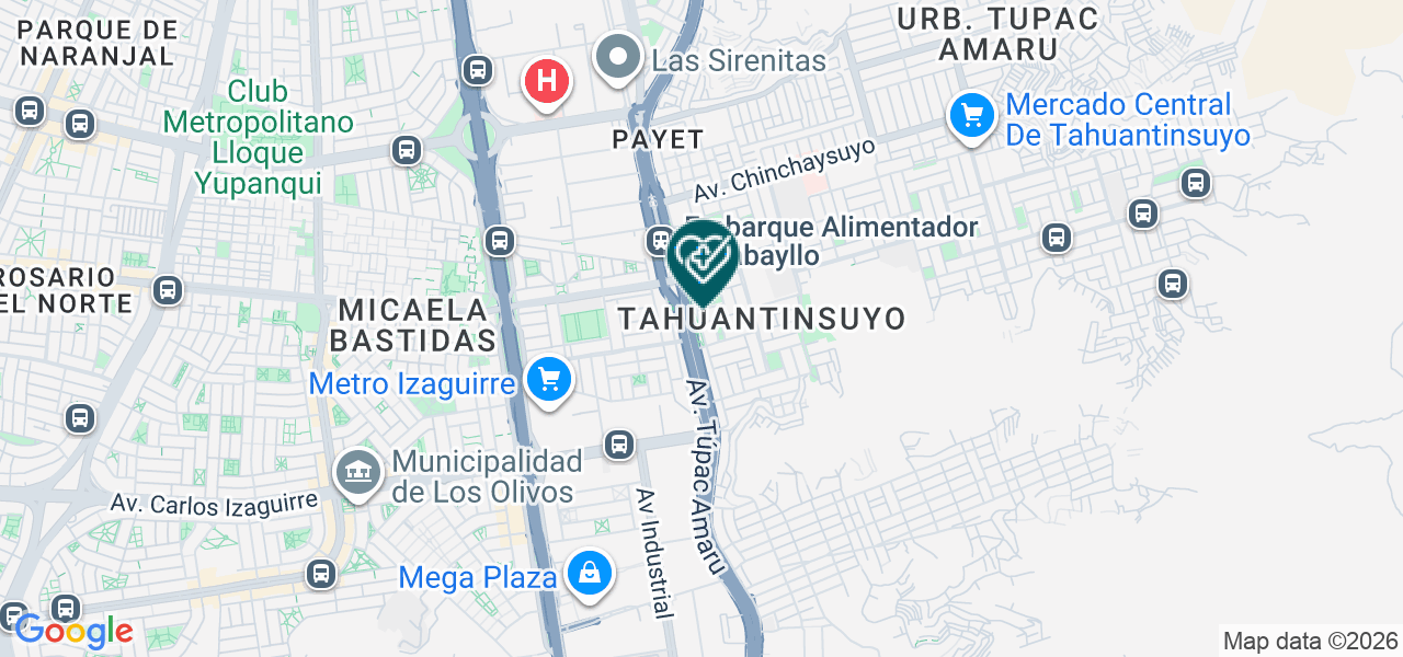 Mapa de Policlinico Servinorte