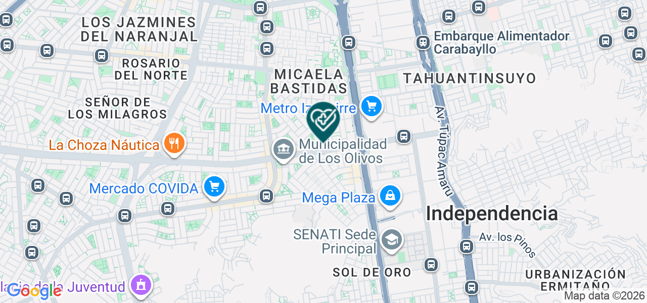 Mapa de Medlab Miembro del Grupo Synlab