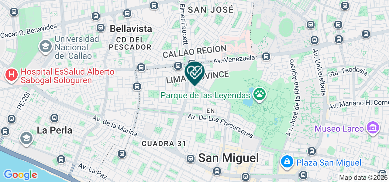 Mapa de Consultorio Odontologico Dra. Valera