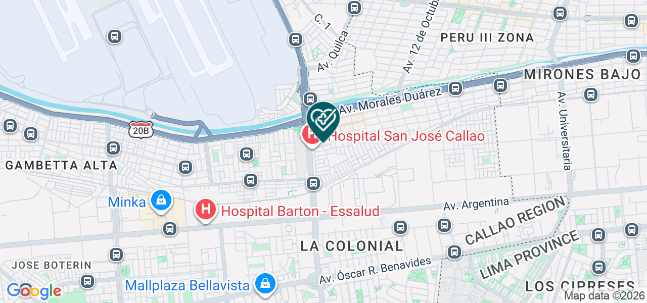 Mapa de Policlinico Efralab