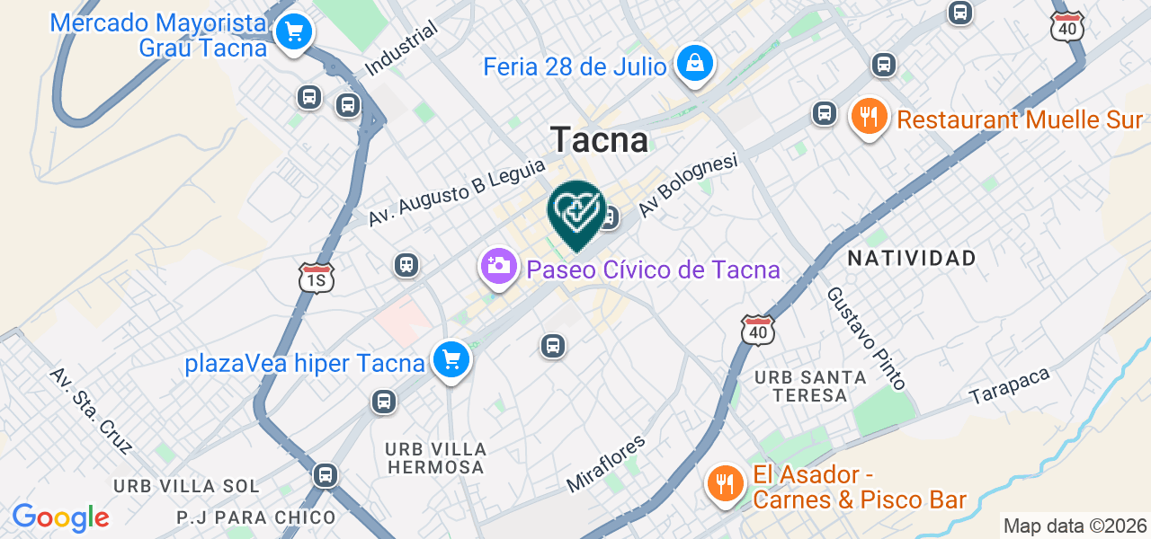 Mapa de Centro Dental Sonreir