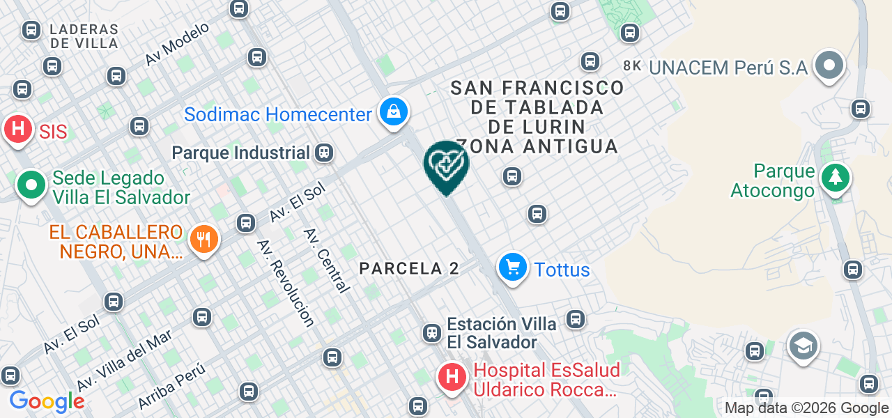 Mapa de Consultorio Dental Solidaridad de Villa Maria