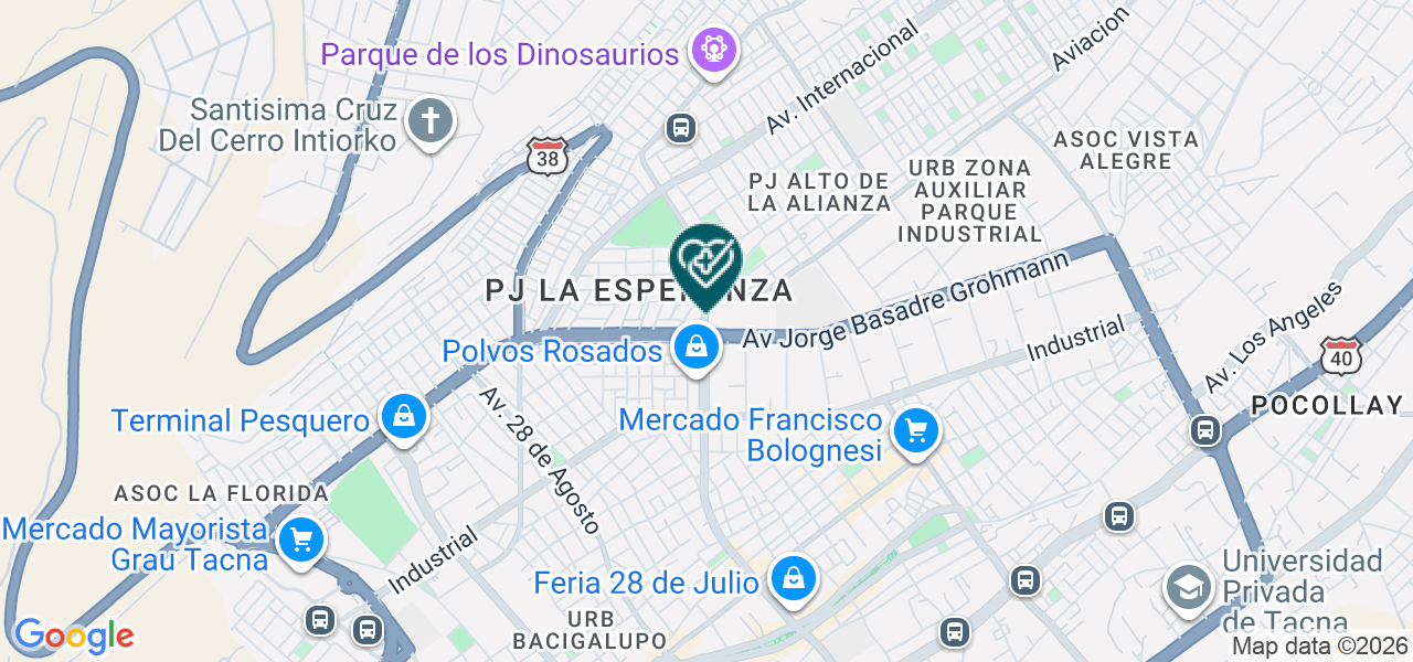 Mapa de Consultorio Obstetrico Siempre Mujer