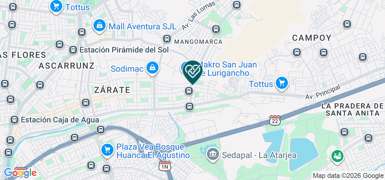 Mapa de Consultorio Dental Castañeda