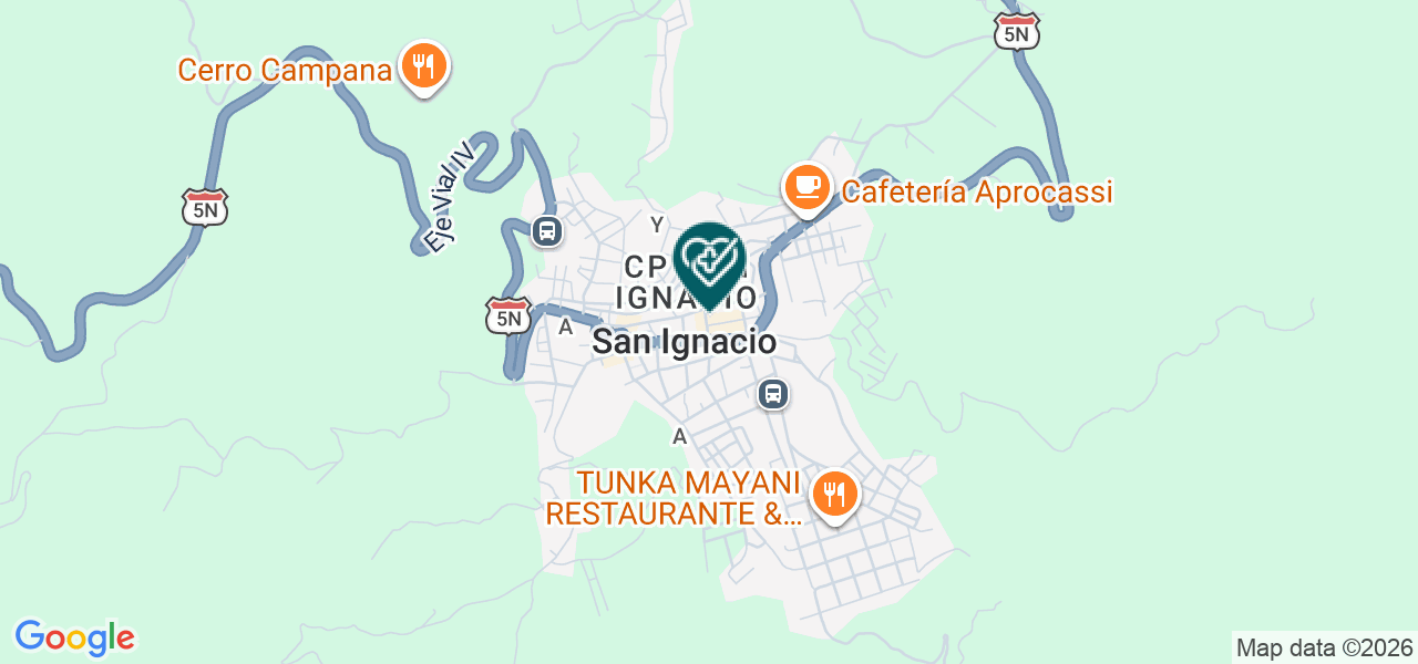 Mapa de Óptica San Ignacio