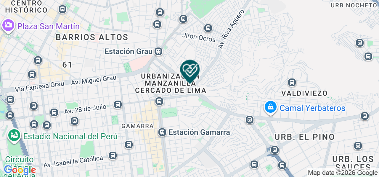 Mapa de Policlinico Parroquial San Jose Marello