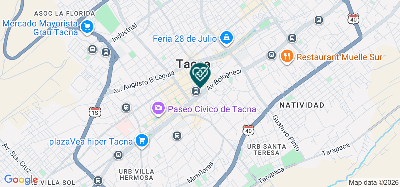 Mapa de Odontologos New Smile