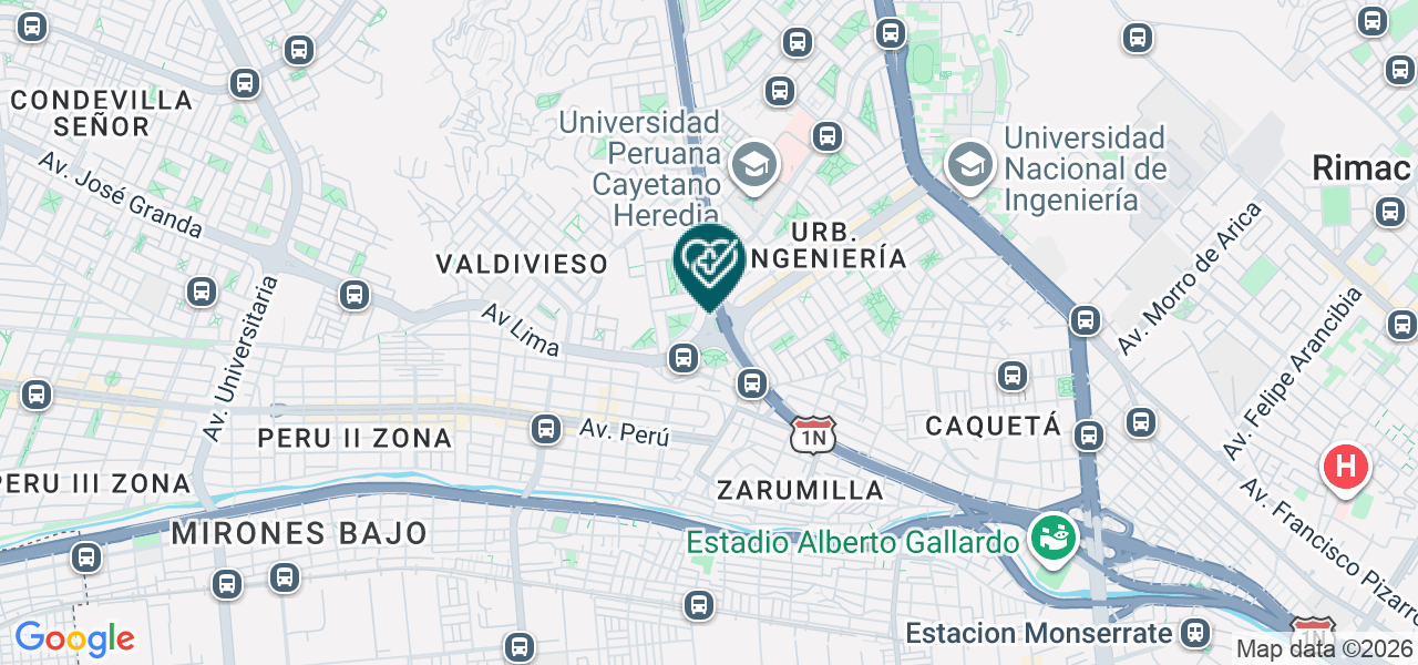 Mapa de Policlinico Brevete-car S.A.C.